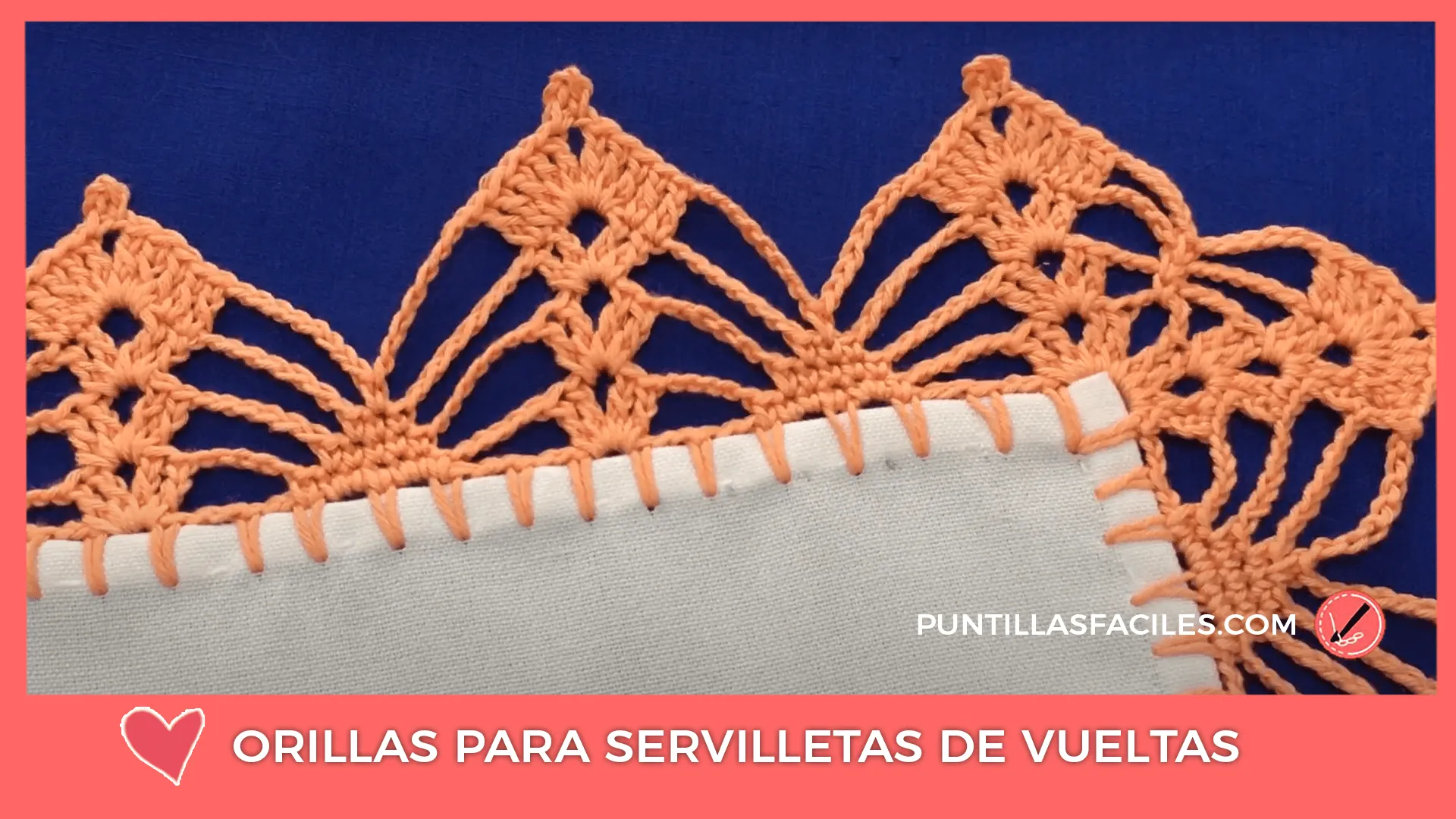 Orillas para servilletas de vueltas - Puntillas fáciles Orillas para servilletas de vueltas - Puntillas fáciles