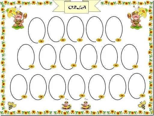 Orla infantil plantilla gratis - Imagui