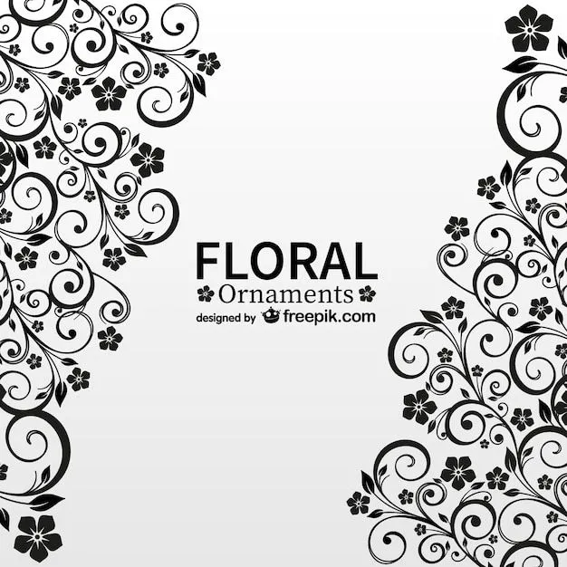 Ornamentos florales retro | Descargar Vectores gratis
