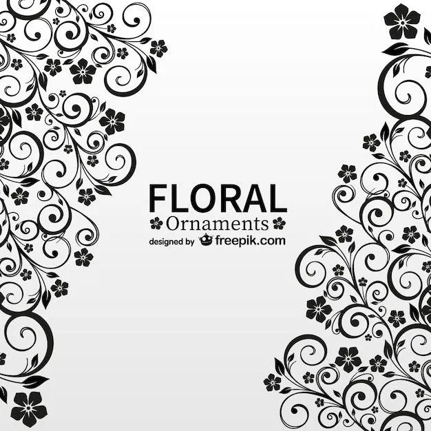 Ornamentos florales retro | Descargar Vectores gratis Ornamentos florales retro | Descargar Vectores gratis