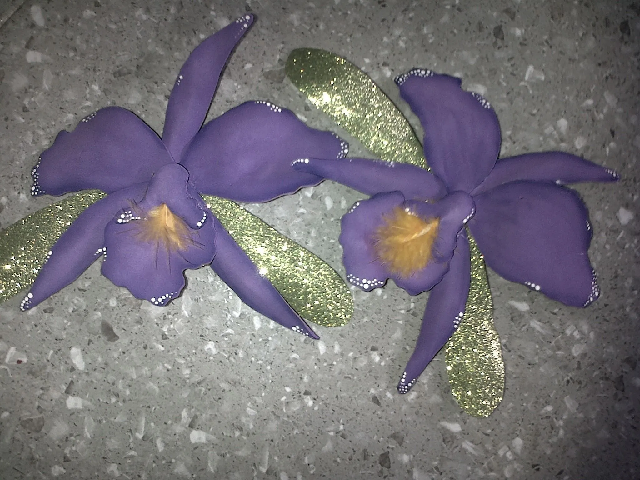 Orquideas en foami Orquideas en foami