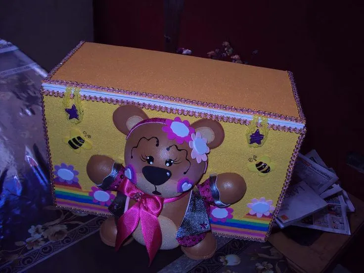 osito tiernito en goma eva. | cajas forradas con goma eva,con ... osito tiernito en goma eva. | cajas forradas con goma eva,con ...