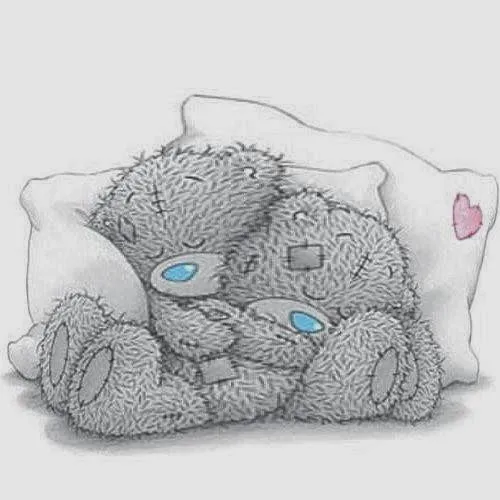 Un osito durmiendo en punto cruz - Imagui