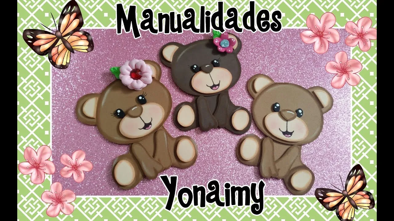 OSITOS HECHOS CON FOAMY O GOMA EVA. - YouTube OSITOS HECHOS CON FOAMY O GOMA EVA. - YouTube