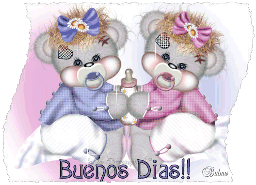 80 Buenos Días a Ti gifs.: Pareja de ositos bebes 80 Buenos Días a Ti gifs.: Pareja de ositos bebes