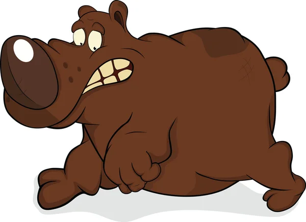 El oso asustado. dibujos animados — Vector stock © liusaart #5707290
