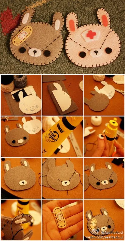 Oso | Broches de Fieltro | ideas y trucos para Broches de fieltro