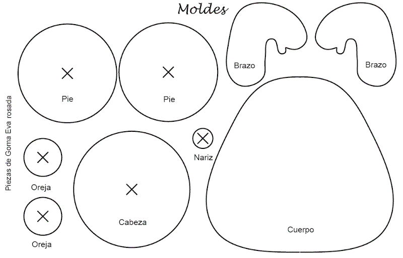 Manualidades para niños: oso en goma eva - Bricolaje - Guía de ... Manualidades para niños: oso en goma eva - Bricolaje - Guía de ...