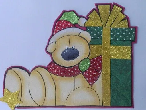 Oso navidad en foami | mis trabajos en foami.. | Pinterest | Navidad