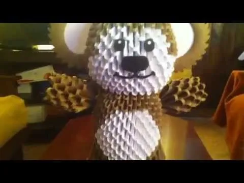 Oso en origami 3d - YouTube