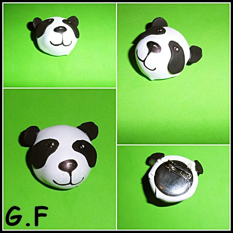 Oso panda de goma eva - Imagui