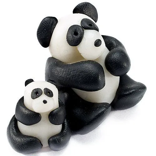 Cómo hacer un oso panda de plastilina - Ideas de plastilina para ...