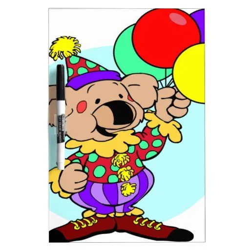 Payaso animado con globos - Imagui