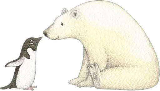 Oso polar dibujos animados - Imagui