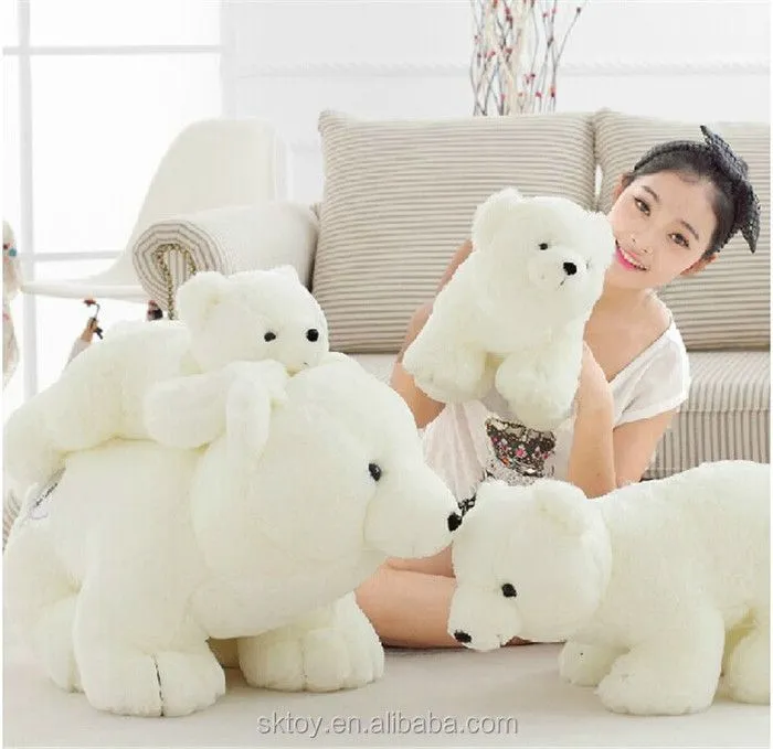 oso polar de pie con los regalos de navidad-Animales de peluche y ... oso polar de pie con los regalos de navidad-Animales de peluche y ...