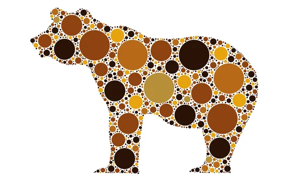 oso punteado — Vector stock © laschi #8960866 oso punteado — Vector stock © laschi #8960866