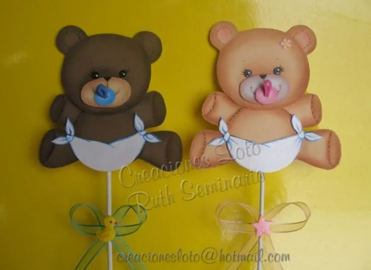 OSOS PARA BABY SHOWER - Buscar con Google | Goma Eva | Pinterest ...