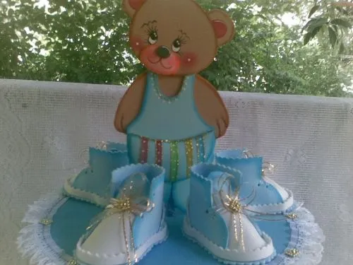 Ositos de fomi para baby shower - Imagui