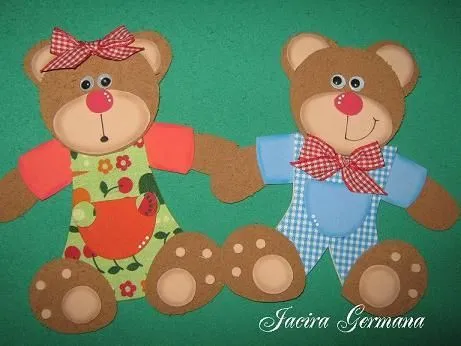 Osos en Goma Eva Paso a Paso | Goma Eva - Foamy | Pinterest | DIY ...