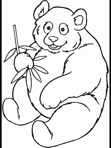 OSOS PANDA DIBUJOS PARA COLOREAR | Dibujos para colorear