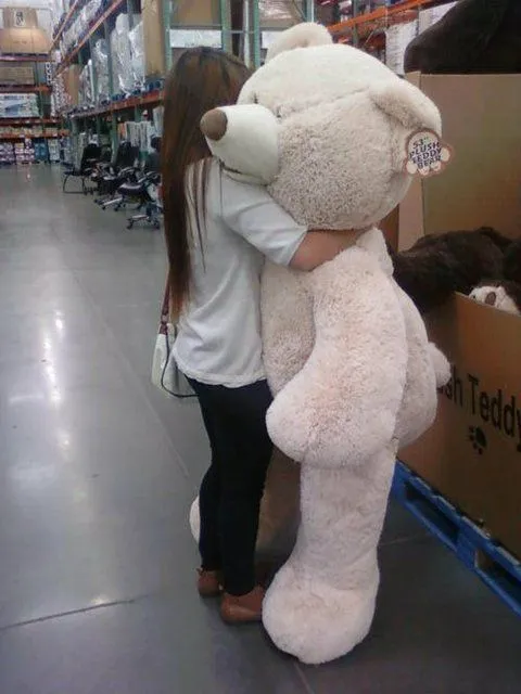 Osos de peluche gigantes tumblr blanco - Imagui