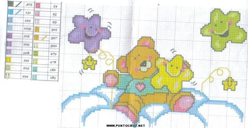 Patrones de estrellas en punto cruz - Imagui