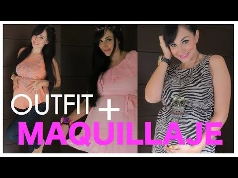 OUTFIT y MAQUILLAJE para BABY SHOWER - YouTube