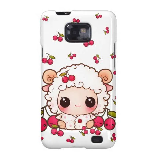 Ovejas del bebé de Kawaii y cerezas lindas Galaxy S2 Funda | Zazzle Ovejas del bebé de Kawaii y cerezas lindas Galaxy S2 Funda | Zazzle