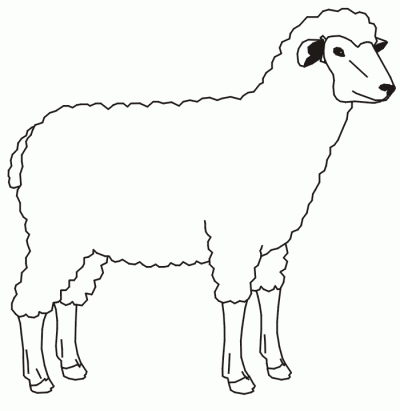 de Ovejas. Dibujo para colorear de Ovejas. Dibujos infantiles de ...