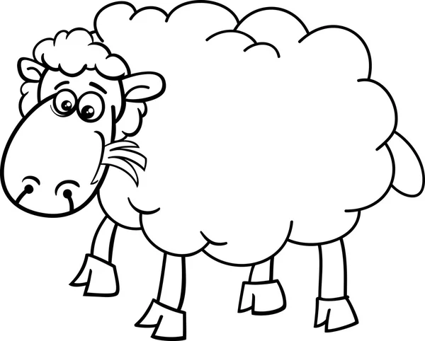 Las ovejas de la granja animales de dibujos animados para colorear ... Las ovejas de la granja animales de dibujos animados para colorear ...