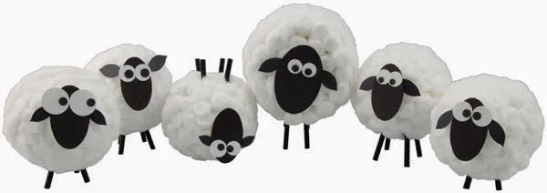 Cómo Hacer Ovejitas de Algodón de Forma muy Fácil. | Oh My ... Cómo Hacer Ovejitas de Algodón de Forma muy Fácil. | Oh My ...
