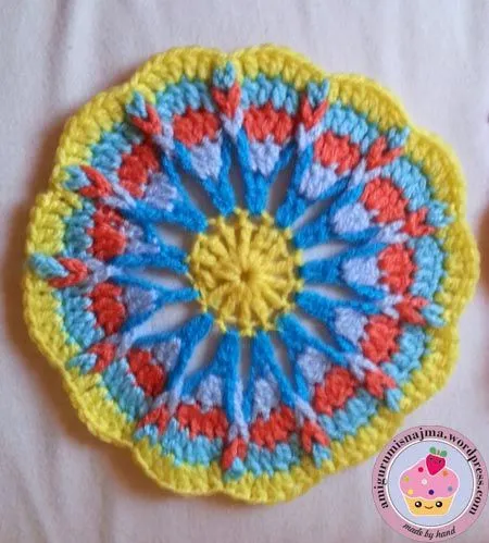 Overlay crochet- crochet mandala | Labores de Najma Overlay crochet- crochet mandala | Labores de Najma