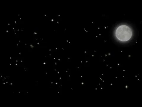 Overlay noche estrellada con luna blanca - YouTube
