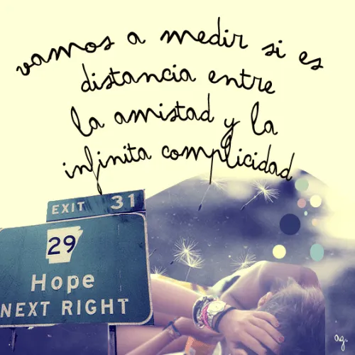 Donde nadie oye mi voz • Vamos a medir si es distancia entre la ...