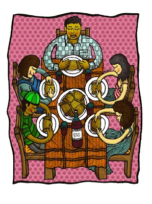 Pableras: Familia Comiendo Empanadas // Terminado Pableras: Familia Comiendo Empanadas // Terminado