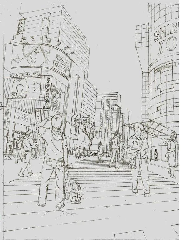 Perspectiva Shibuya Pablo Eliseo Perez argueta - Artelista.com Perspectiva Shibuya Pablo Eliseo Perez argueta - Artelista.com