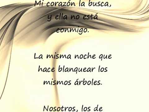 Pablo Neruda - Poema 20 (con letra) - YouTube