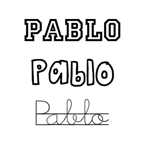 Pablo. Nombre para niño - Nombres de santo de Enero para imprimir ...