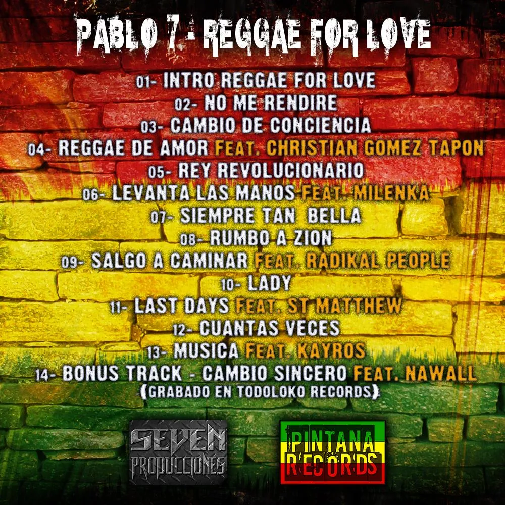 Pablo 7 - Reggae for love » Álbum Hip Hop Groups Pablo 7 - Reggae for love » Álbum Hip Hop Groups