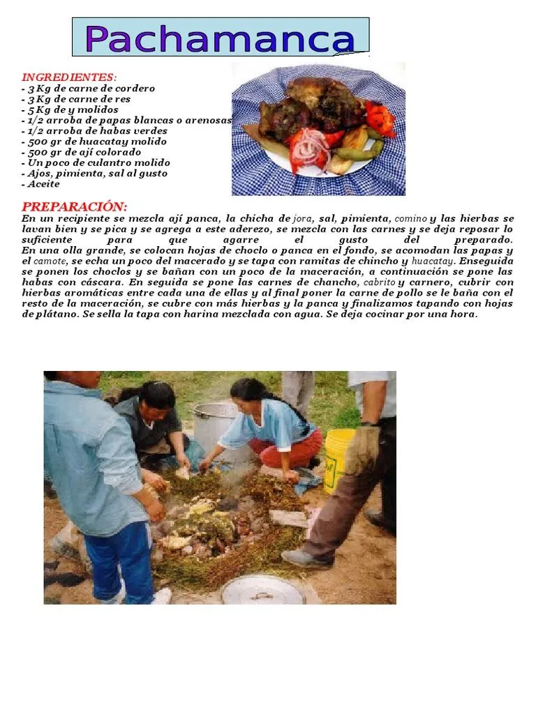 Pachamanca, Ceviche, Papa A La Huancaina, Segundo de Quinua | PDF | Cilantro | Cocina occidental Pachamanca, Ceviche, Papa A La Huancaina, Segundo de Quinua | PDF | Cilantro | Cocina occidental
