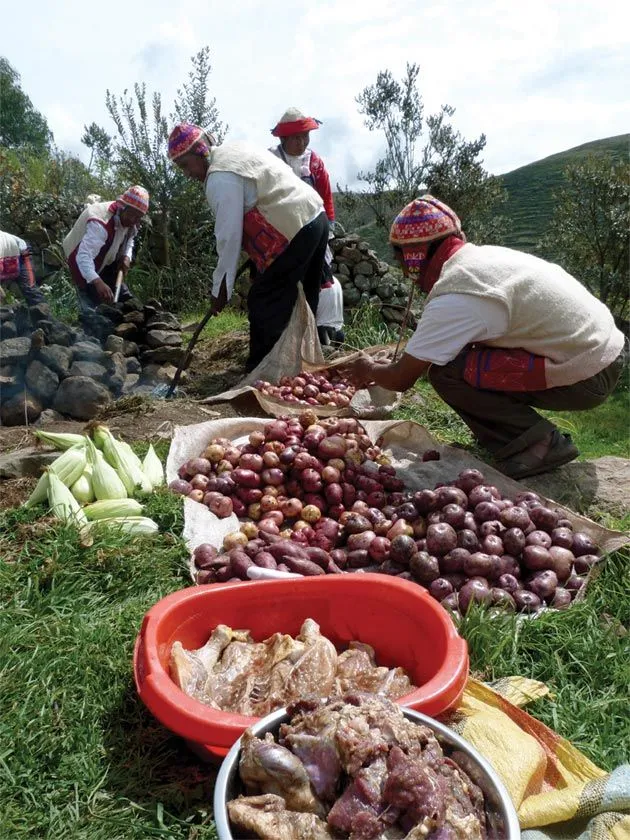 La pachamanca: un plato típico de los Andes peruanos La pachamanca: un plato típico de los Andes peruanos