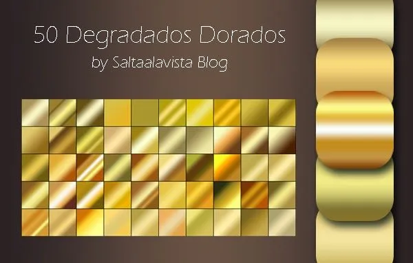 Pack de 25 Degradados Metálicos | Saltaalavista Blog