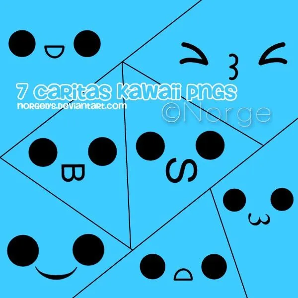 Pack 7 Caritas Kawaii Pngs by Norgelys on DeviantArt Pack 7 Caritas Kawaii Pngs by Norgelys on DeviantArt