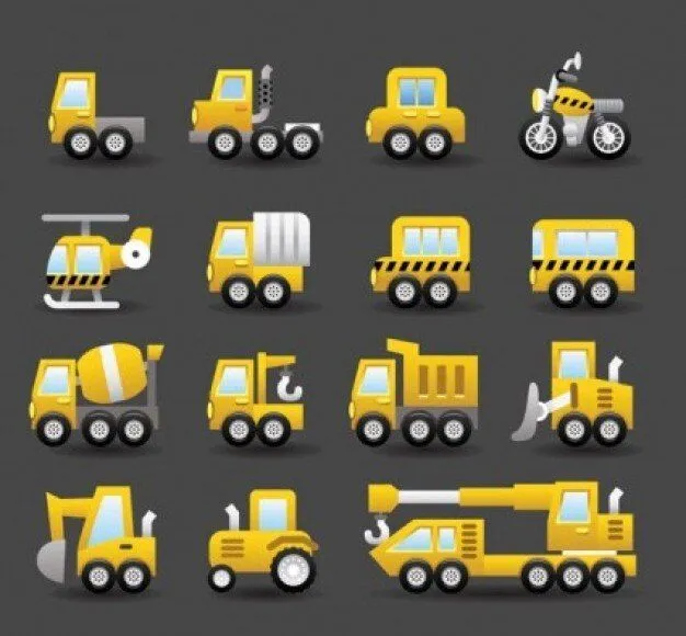 Pack de coches de camiones de transporte de vectores | Descargar ...