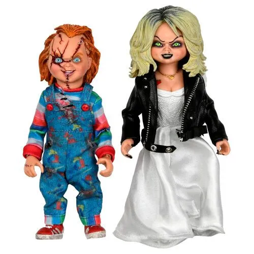 Pack 2 figuras Clothed Chucky and Tiffany La Novia de Chucky 14cm Pack 2 figuras Clothed Chucky and Tiffany La Novia de Chucky 14cm