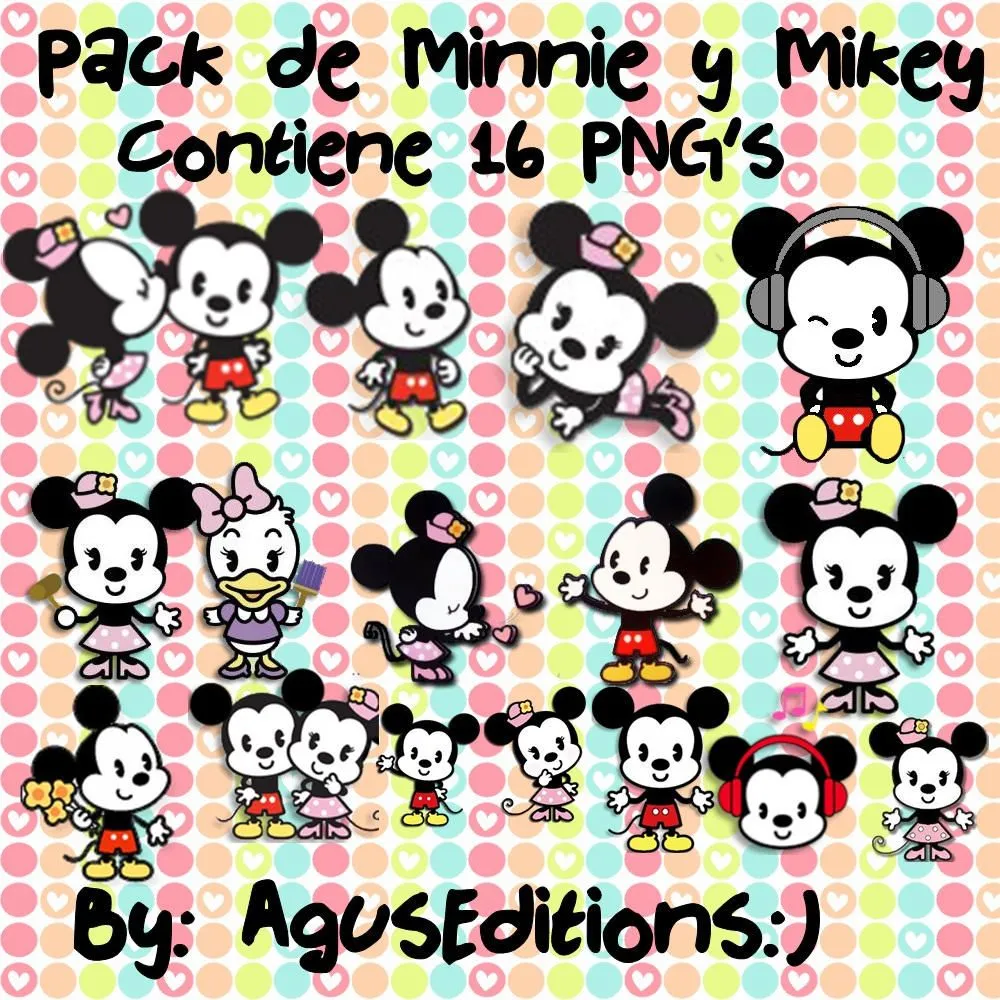 Pack de Minnie y Mickey PNG! by Agustina1DandTaylor on DeviantArt