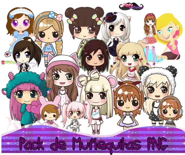 Pack de Munequitas PNG by FattyNenita on DeviantArt