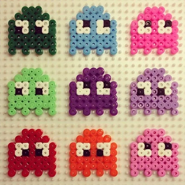 Pacman hama beads by paddywaxdesign | hama | Pinterest Pacman hama beads by paddywaxdesign | hama | Pinterest