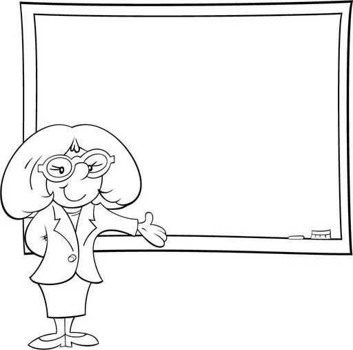 Profesoras para colorear - Imagui