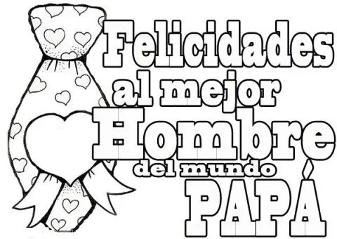 Día del Padre para colorear | Imágenes Totales Día del Padre para colorear | Imágenes Totales